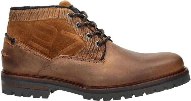 Gaastra leren veterboots cognac