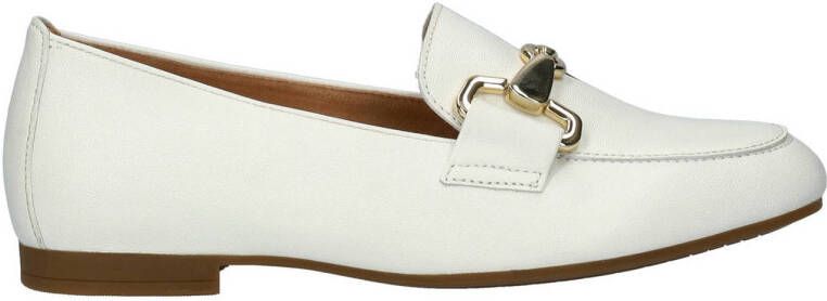 Gabor leren loafers met gesp wit