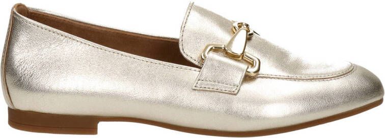 Gabor leren loafers met ketting goud