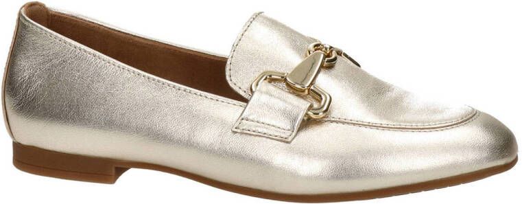 Gabor leren loafers met ketting goud