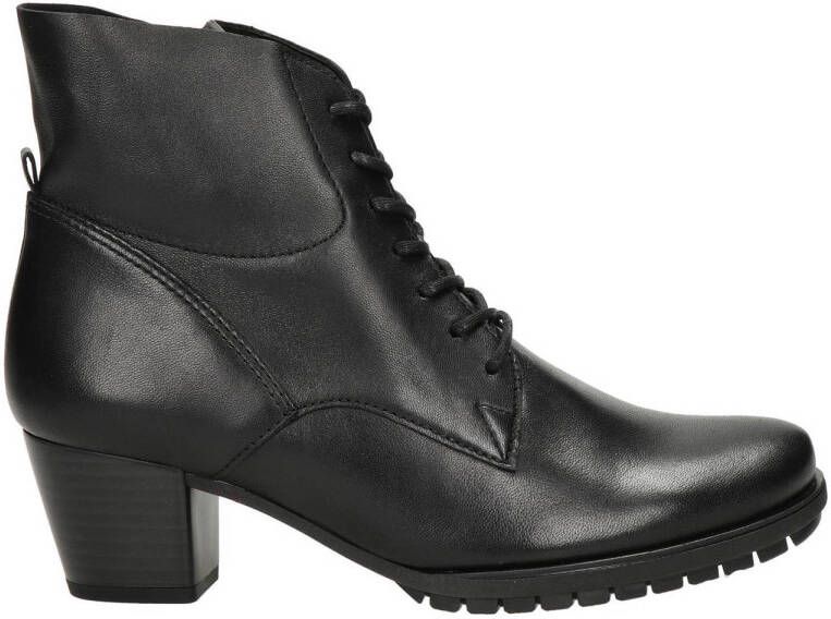 Gabor leren veterboots zwart