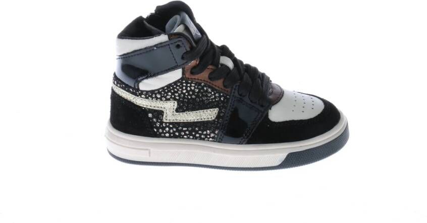 Gattino leren sneakers zwart