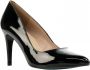 Giulia Pumps Stiletto Dames Damesschoenen Leer Naaldhak hoogte 9 cm 8 lak Zwart - Thumbnail 1