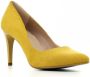 Giulia Dames Pumps in Imitatie suede (Geel) - Thumbnail 2