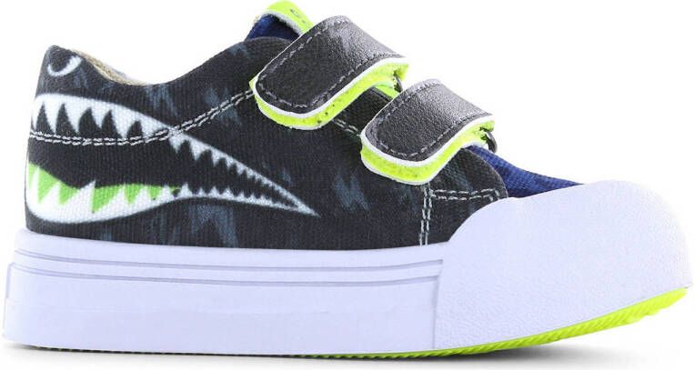 Go Banana's Go Bananas Shark Sneakers blauw Canvas Heren