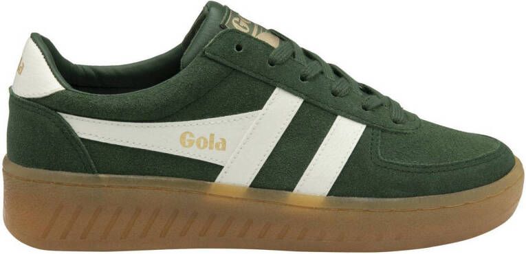 Gola Grandslam suède sneakers groen wit