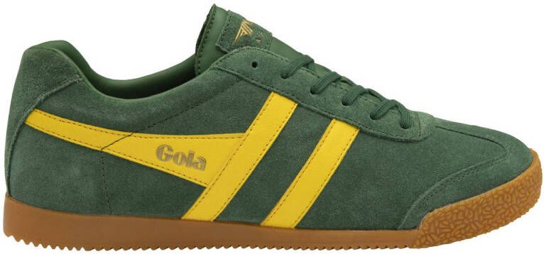 Gola Harrier suède sneakers groen geel