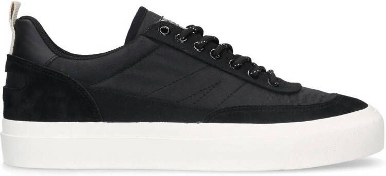 Goliath zwarte nylon sneakers met suède