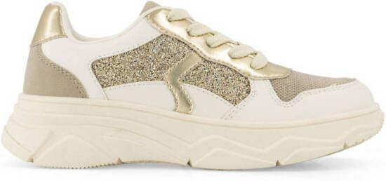 Graceland chunky sneakers goud ecru