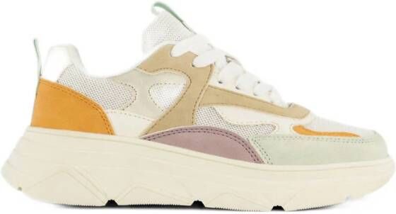 Graceland chunky sneakers wit oranje pastel