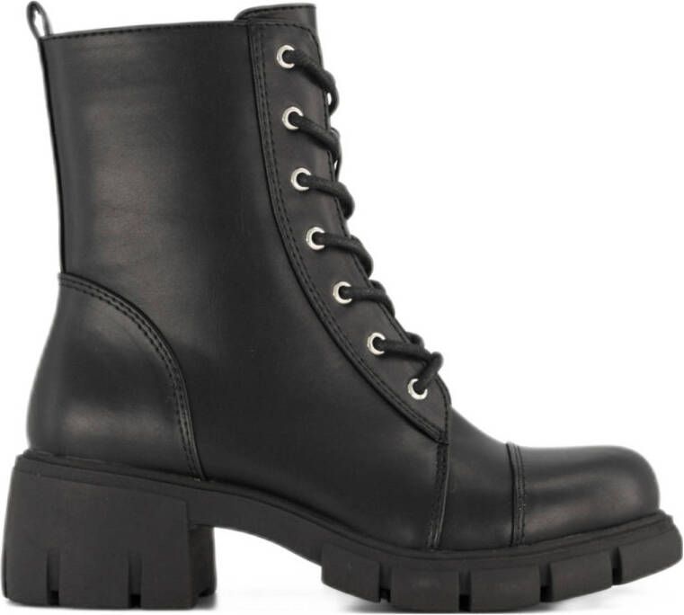 Graceland chunky veterboots zwart