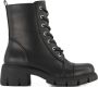 Graceland chunky veterboots zwart - Thumbnail 1