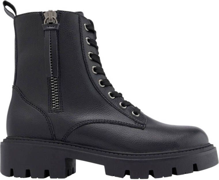 Graceland chunky veterboots zwart