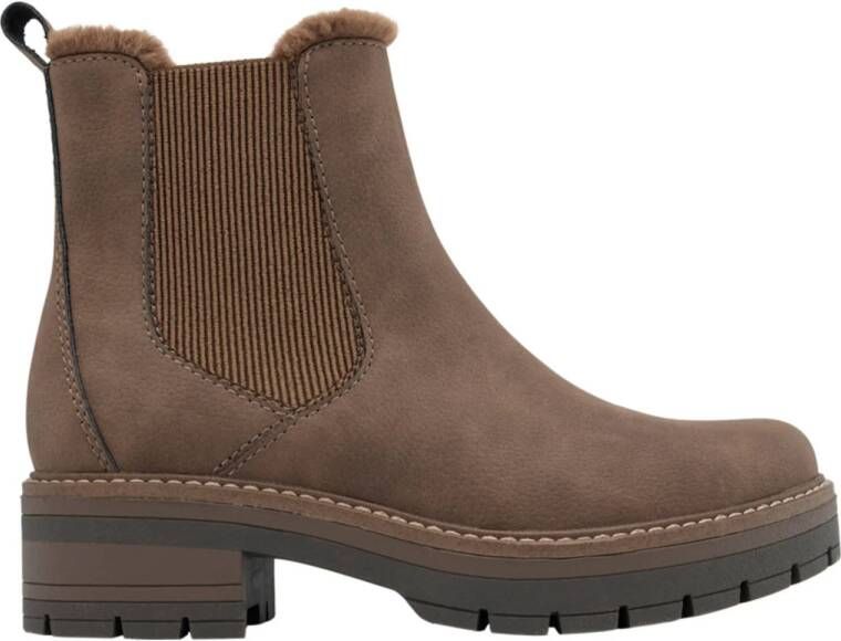 Graceland gevoerde chelsea boots bruin