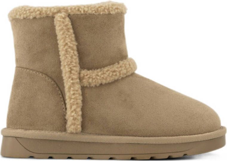 Graceland gevoerde enkelboots beige