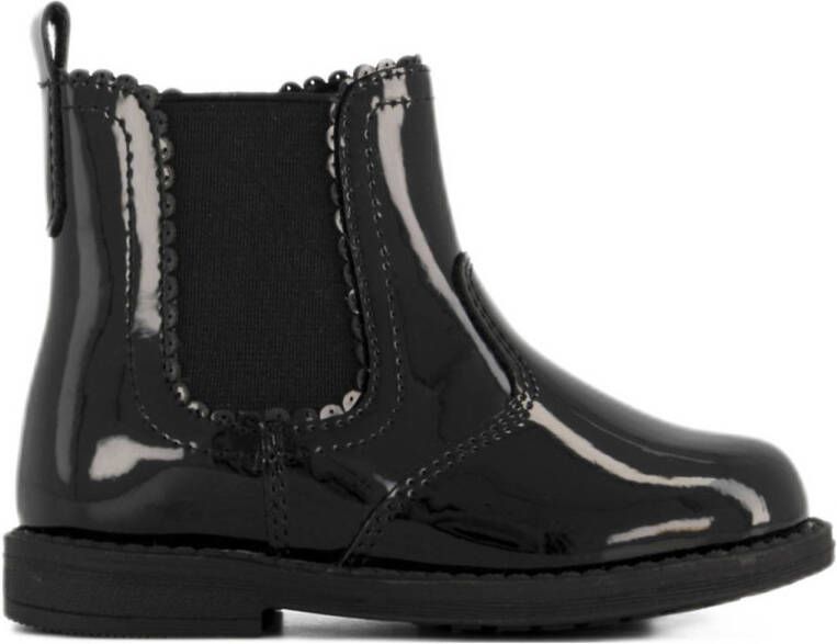 Graceland lak chelsea boots zwart