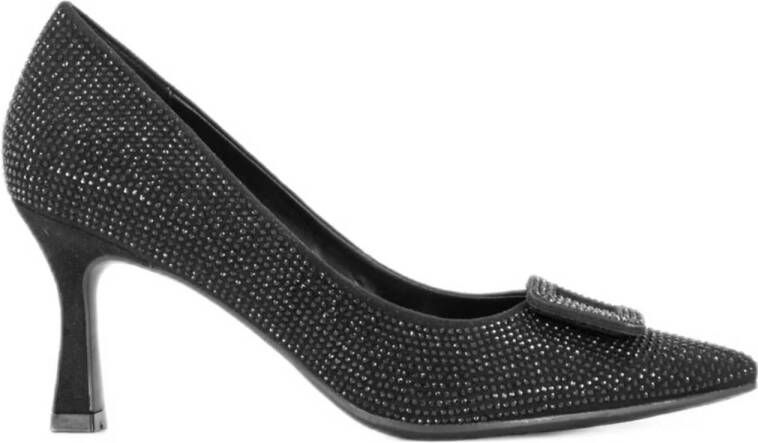 Graceland Zwarte glitter pump gesp