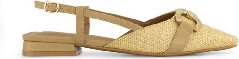 Graceland slingback loafers beige