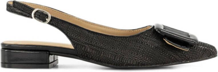 Graceland slingback loafers zwart