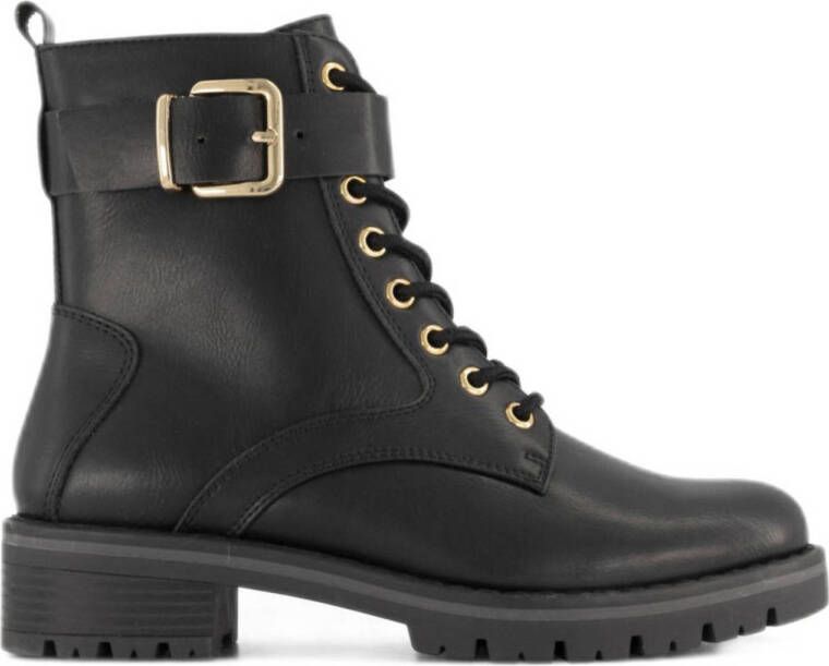 Graceland veterboots zwart