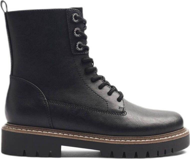 Graceland veterboots zwart