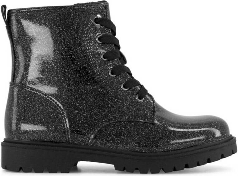 Graceland lak veterboots zwart