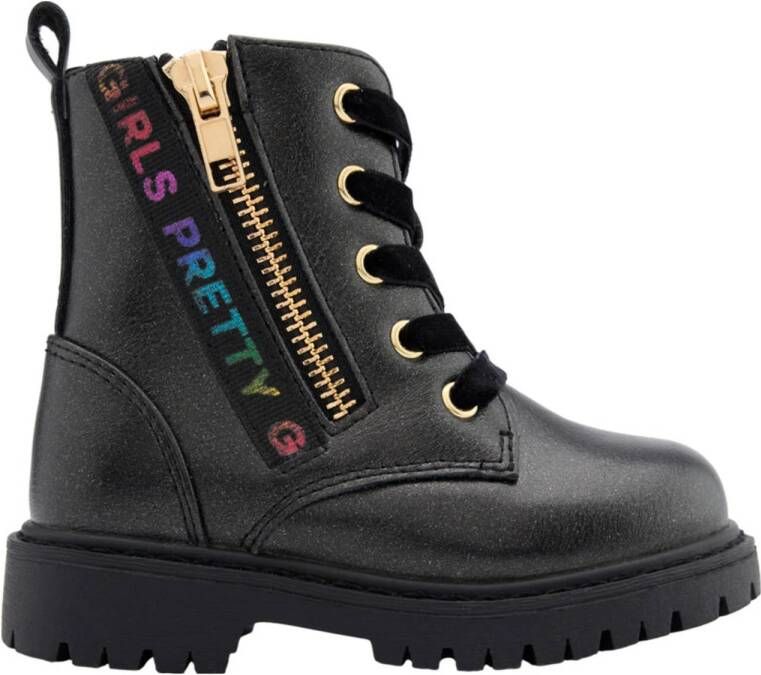 Graceland veterboots zwart