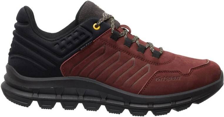 Grisport Street Low nubuck wandelschoenen donkerrood