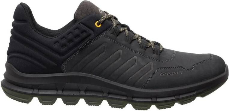 Grisport Street Low nubuck wandelschoenen zwart