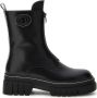 GUESS Annia leren enkelboots zwart wit - Thumbnail 1