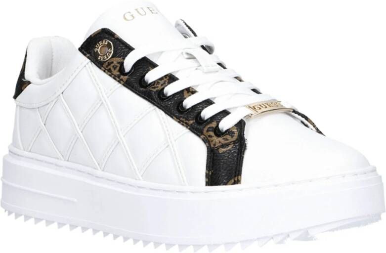 GUESS Dattice sneakers wit zwart