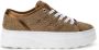 GUESS Queeny Dames Sneakers Laag Beige - Thumbnail 1