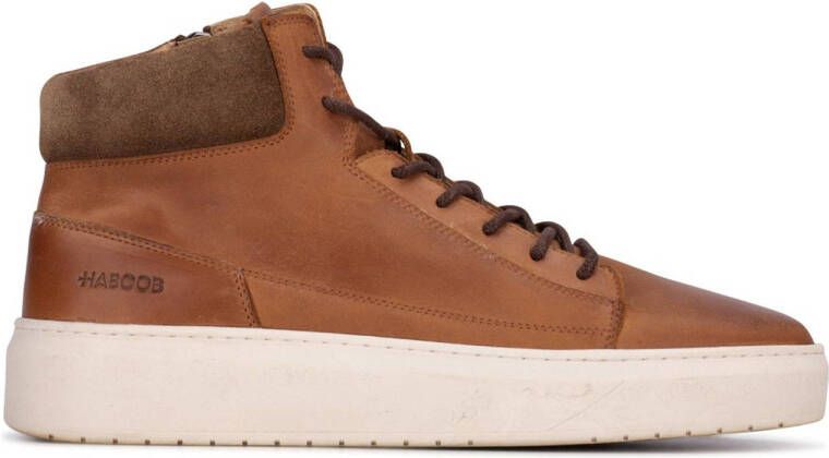 Haboob Gabriel leren sneakers cognac