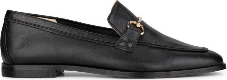 Haboob Gigi leren loafers met gesp zwart