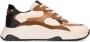 Haboob Lexi chunky leren sneakers beige - Thumbnail 1