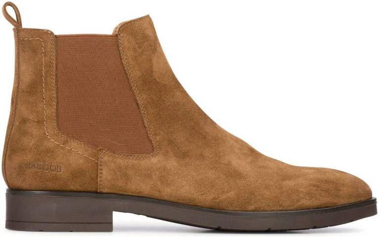 Haboob Liam suède chelsea boots cognac