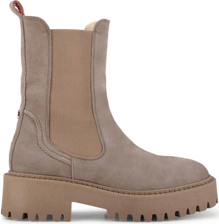 Haboob Merlier leren chelsea boots taupe