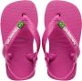 Havaianas Baby Brasil Logo II teenslippers met hielbandje roze Jongens Rubber 23 24 - Thumbnail 1