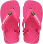 Havaianas Baby Brasil Logo II teenslippers met hielbandje roze Meisjes Rubber 25 26 - Thumbnail 1