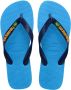 Havaianas Brasil Logo Unisex Slippers Turquoise - Thumbnail 2