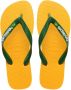 Havaianas Brasil Logo teenslippers geel groen Jongens Meisjes Rubber 33 34 - Thumbnail 1