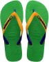 Havaianas Brasil Mix teenslippers groen geel Rubber 31 32 - Thumbnail 1