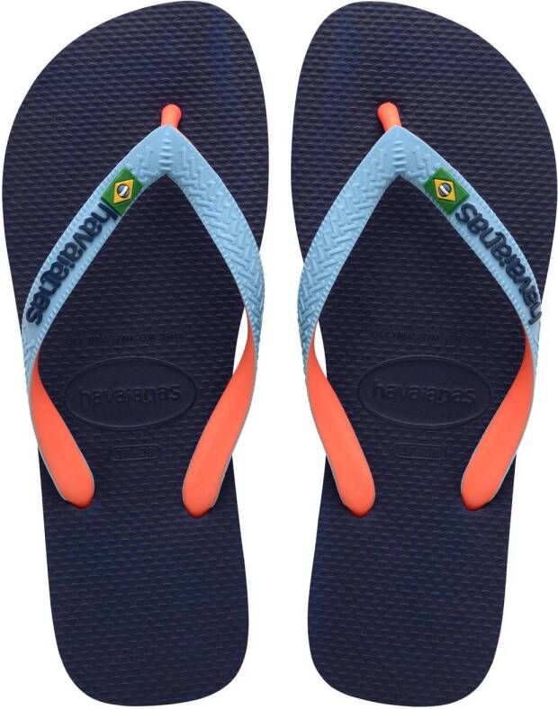 Havaianas Brasil teenslippers blauw Jongens Rubber 37 38