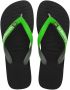 Havaianas BRASIL MIX Zwart Groen Unisex Slippers - Thumbnail 1