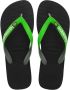 Havaianas Brasil teenslippers groen zwart Jongens Rubber 31 32 - Thumbnail 1