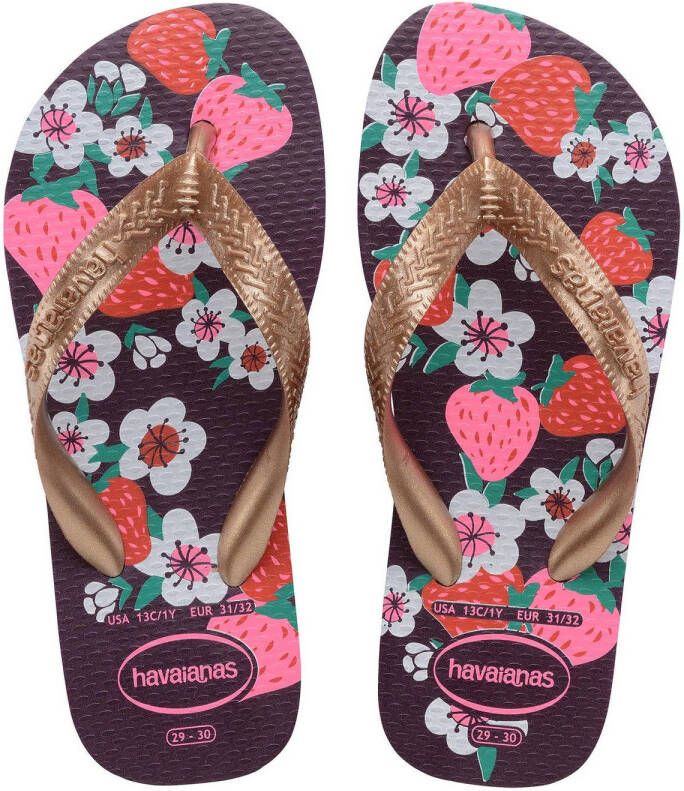 Havaianas Kids Flores teenslippers goud