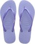 Havaianas Slim teenslippers lila Paars Meisjes Rubber Effen 35 36 - Thumbnail 1