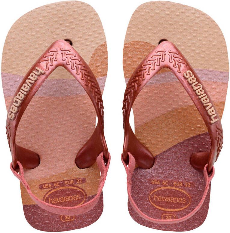 Havaianas teenslippers met hielbandje roze