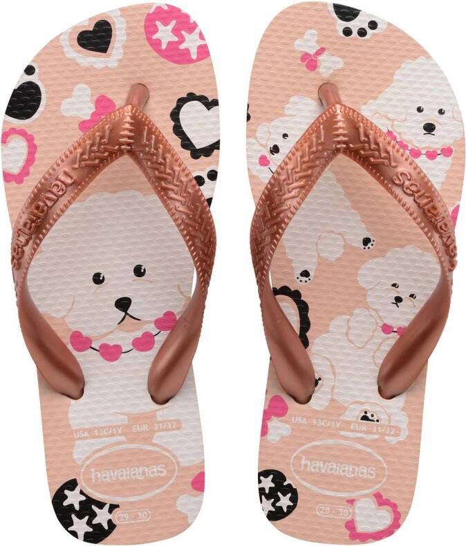 Havaianas teenslippers rosé Meisjes Rubber 27 28