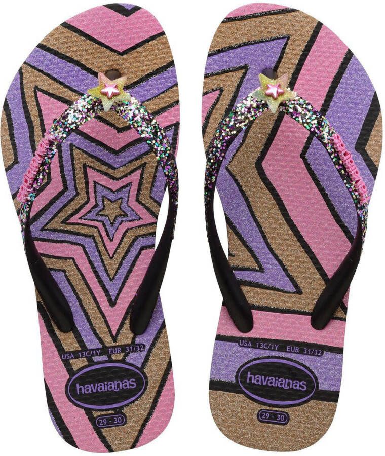 Purple sales glitter havaianas